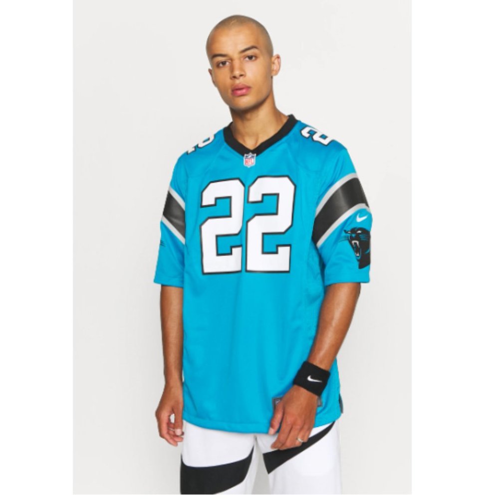 Men's Nike Christian McCaffrey Blue Carolina Panthers Game Jersey - Picture 3 of 9